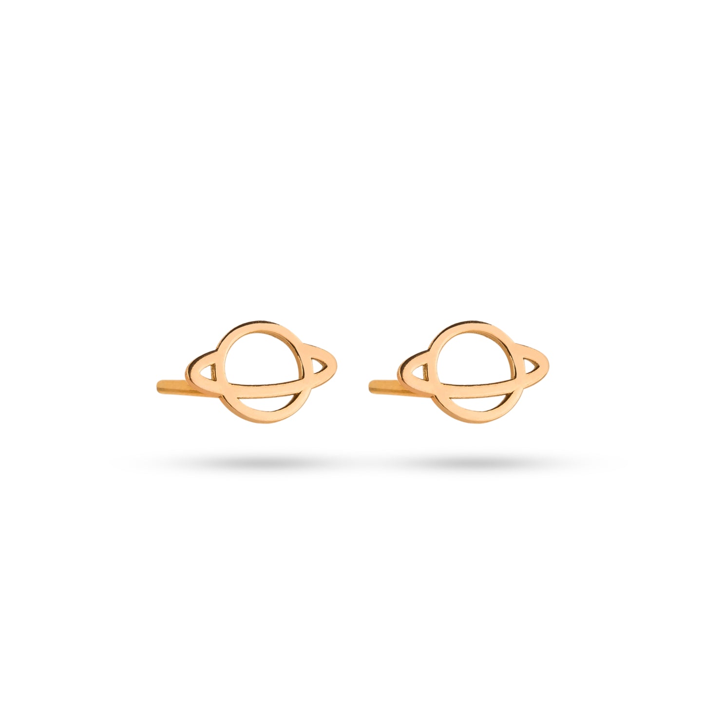 18ct Gold Minimal Planet Studs
