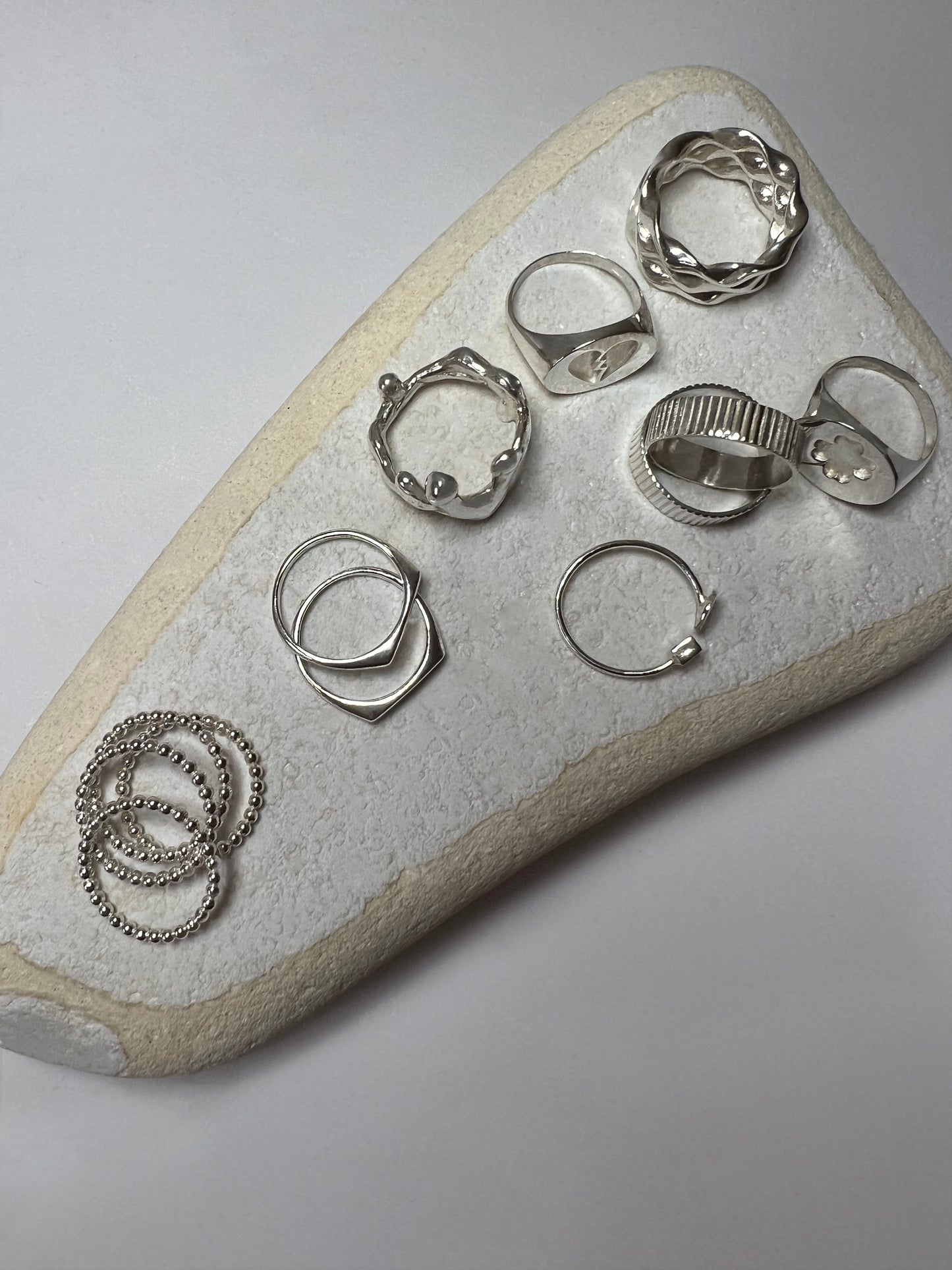 Sterling Silver Wave Ring