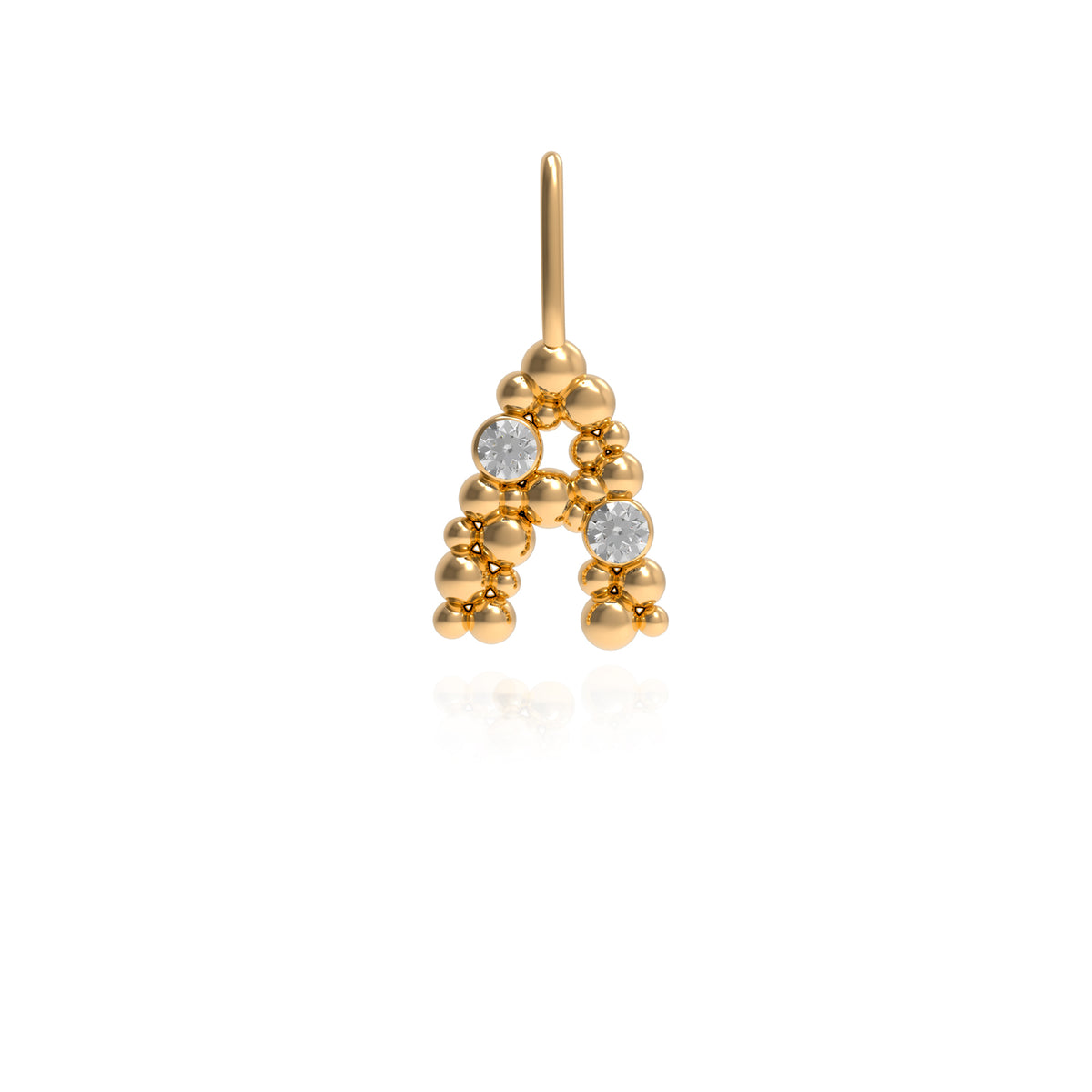18ct Gold A Letter Charm
