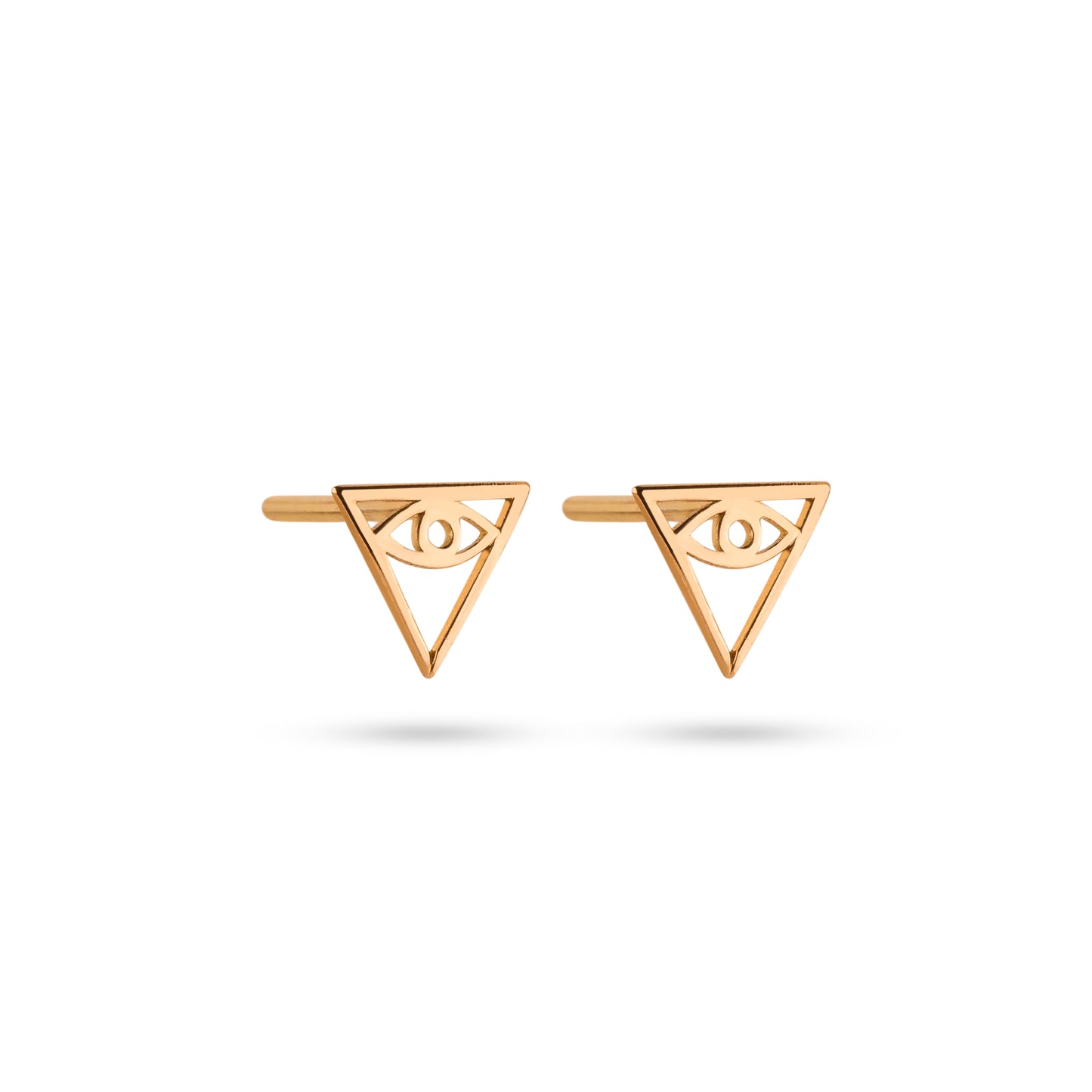 18ct Gold Minimal Stud Earrings