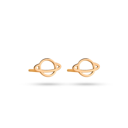 18ct Gold Minimal Planet Studs