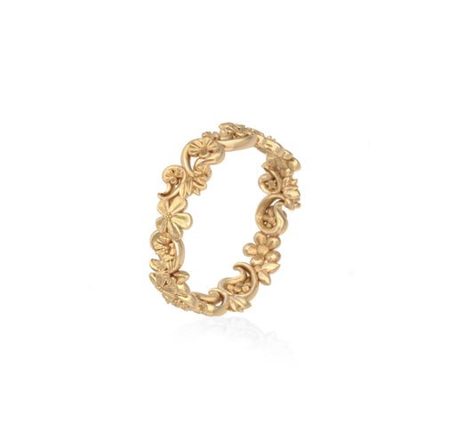 18ct Gold Paisley Ring
