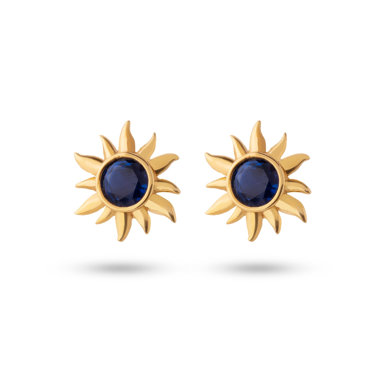 18ct Gold Sun Earrings