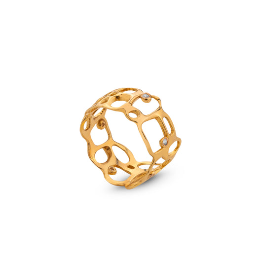 18ct Gold Beach Ring