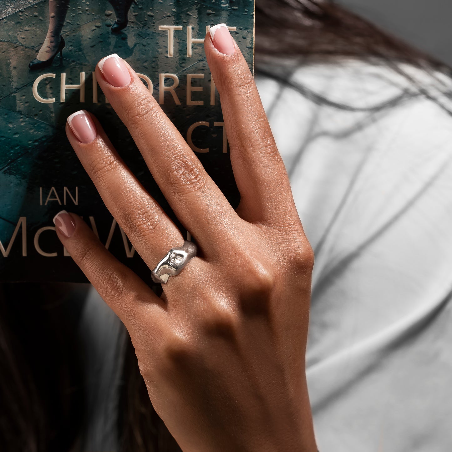 Sterling Silver Large Cliff Ring