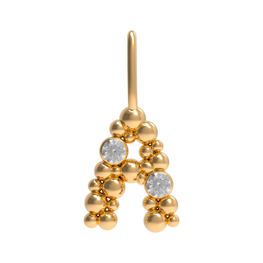 18ct Gold A Letter Charm