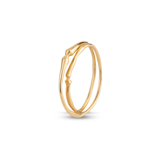 18ct Gold Double Ring