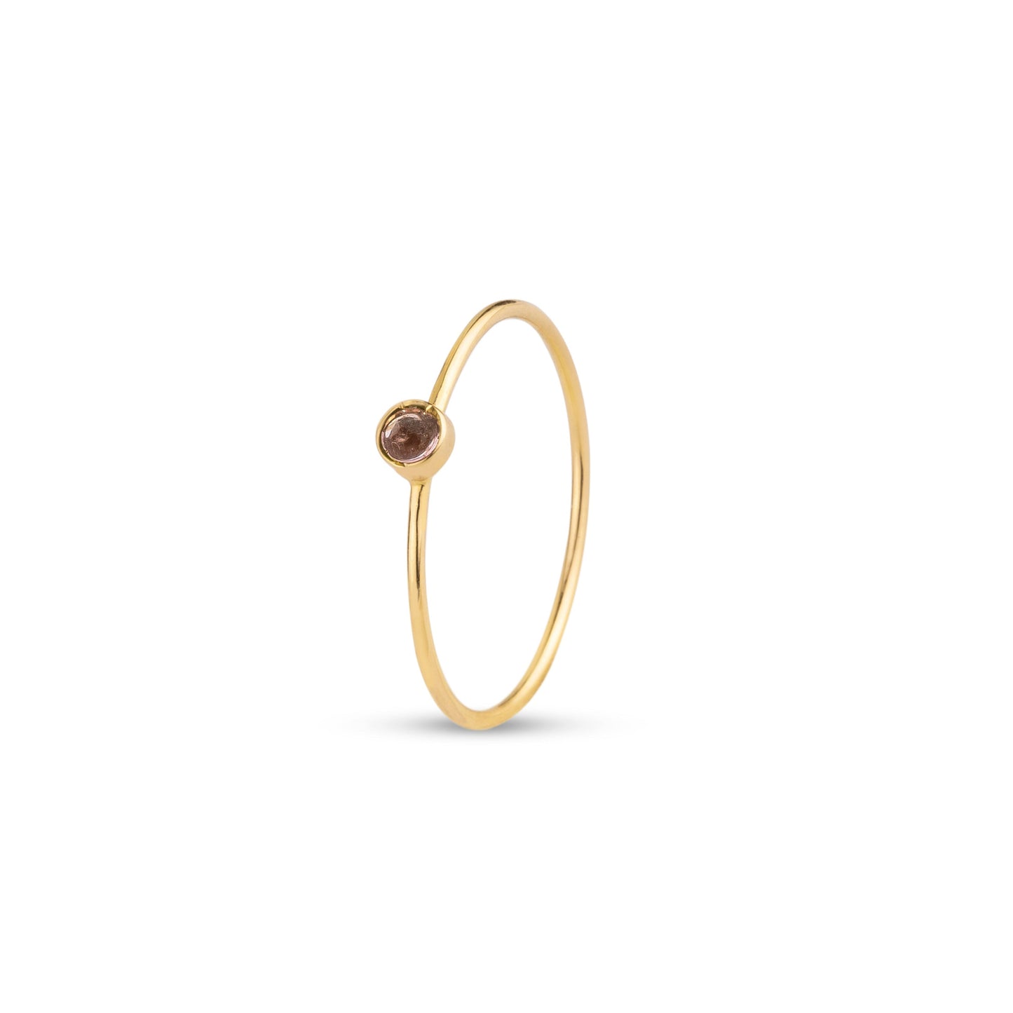 18ct Gold Pink Tourmaline Ring
