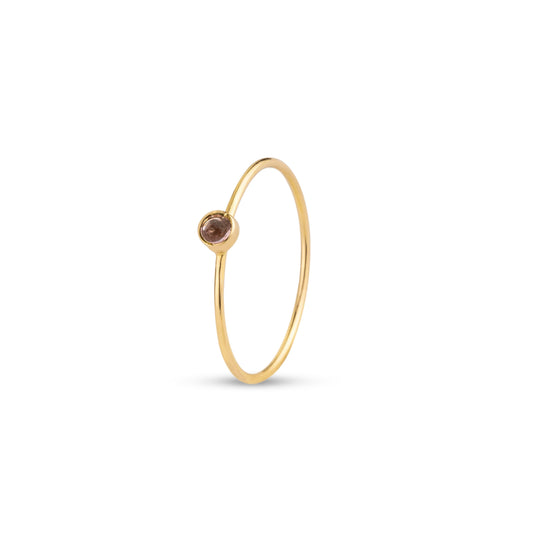 18ct Gold Pink Tourmaline Ring