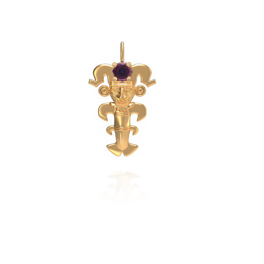18ct Gold Shaman Effigy Pendant