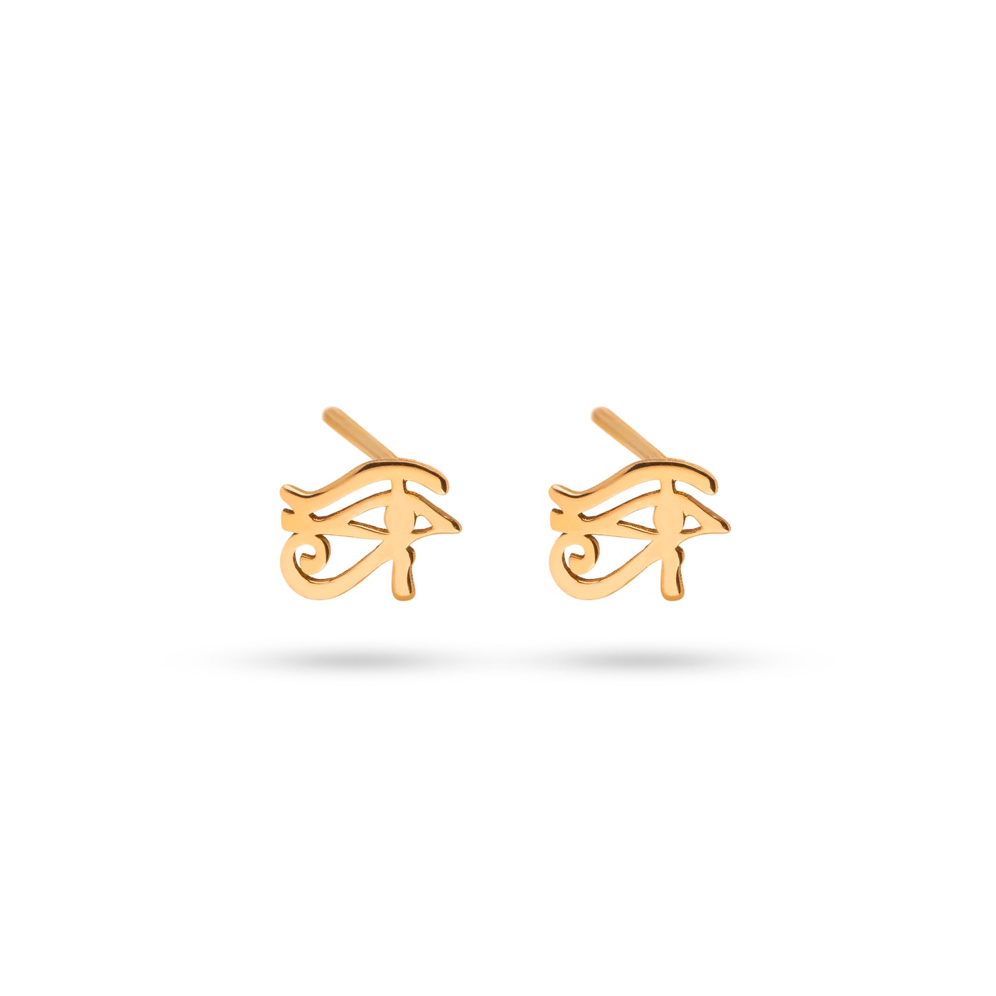 18ct Gold Minimal Eye Of Horus Stud