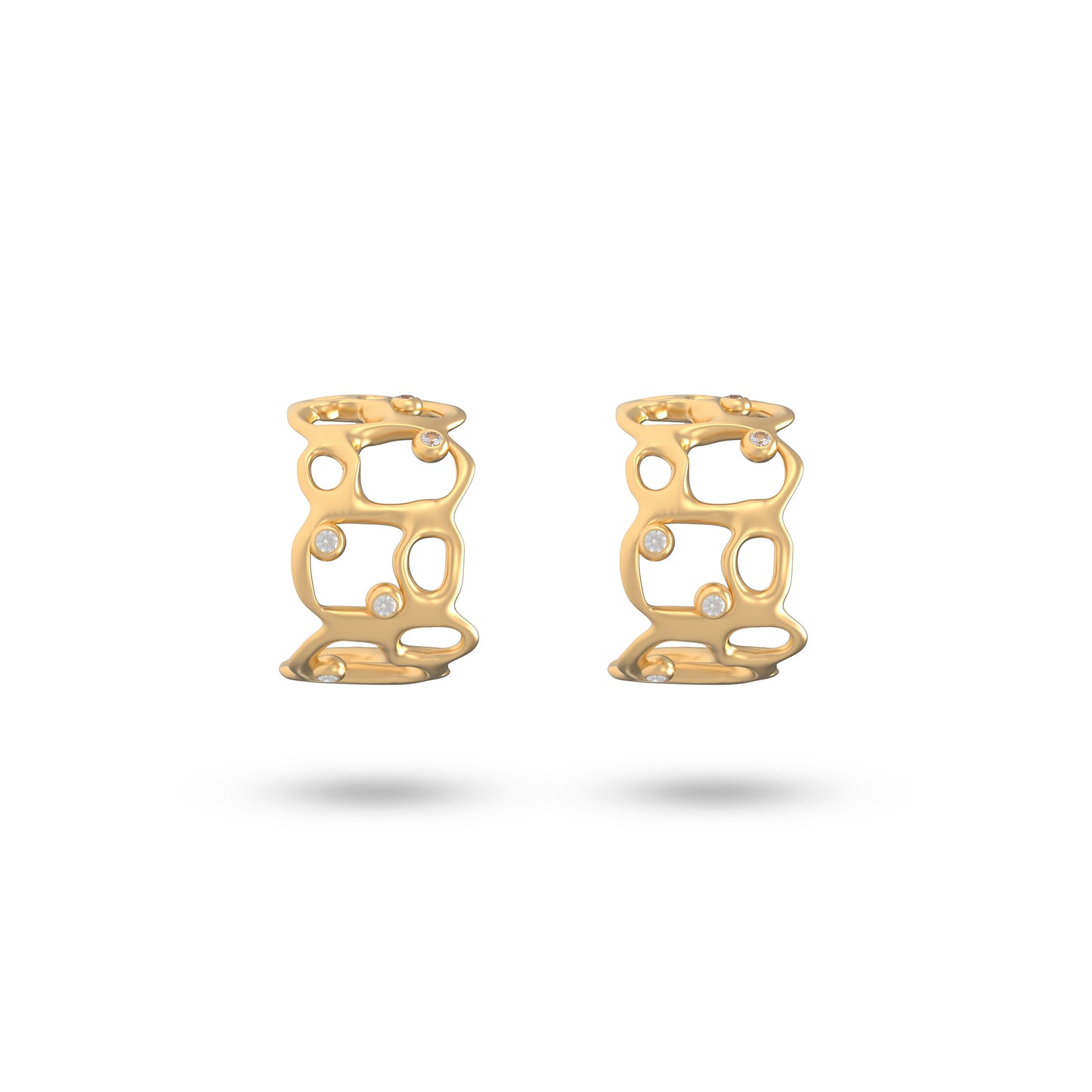 18ct Gold Beach Earrings