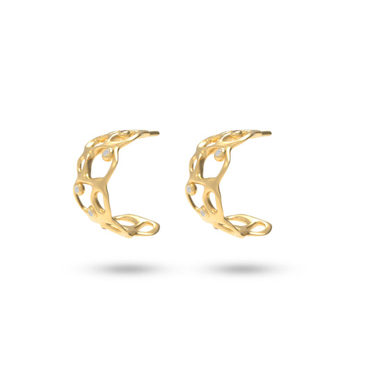 18ct Gold Beach Earrings