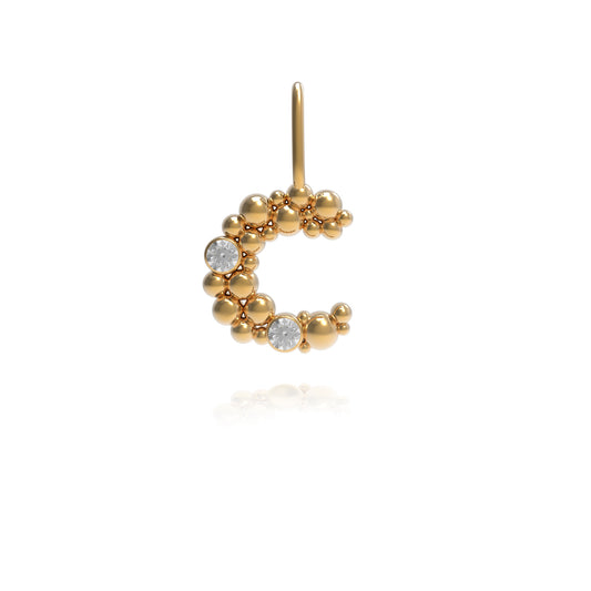 18ct Gold "C" Letter Charm