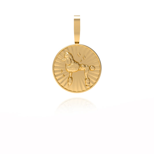 18ct Gold Poodle Charm