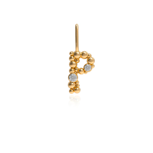 18ct Gold "P" Letter Charm